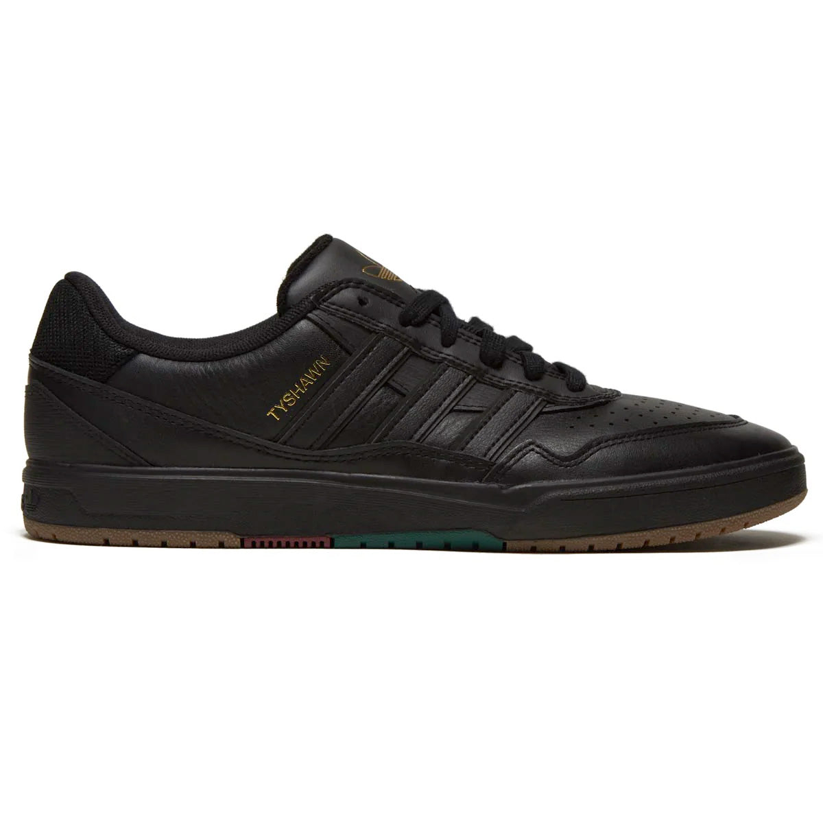 Adidas Tyshawn II Shoes - Black/Black/Court Green image 1