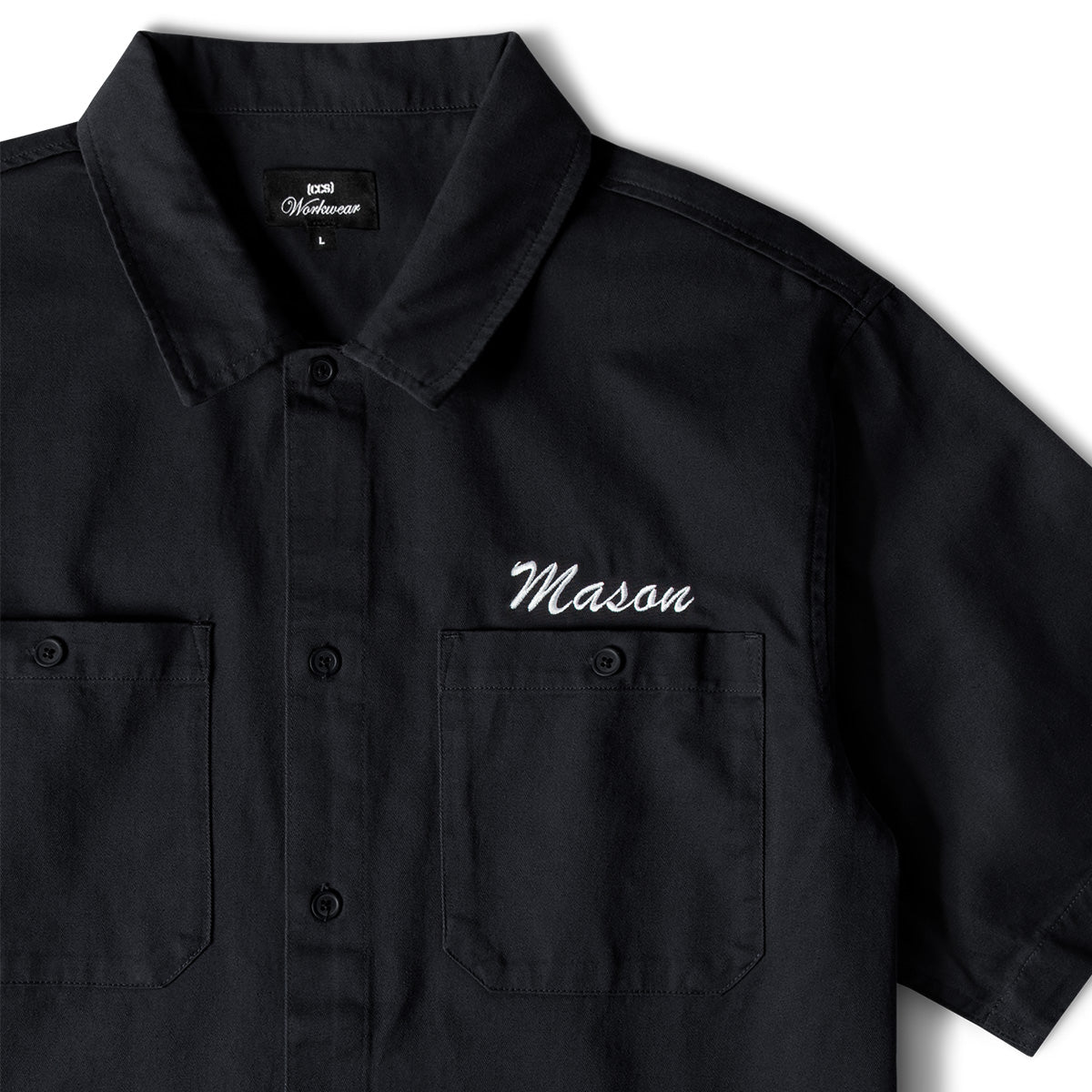 CCS Custom Embroidered Work Shirt - Black image 4