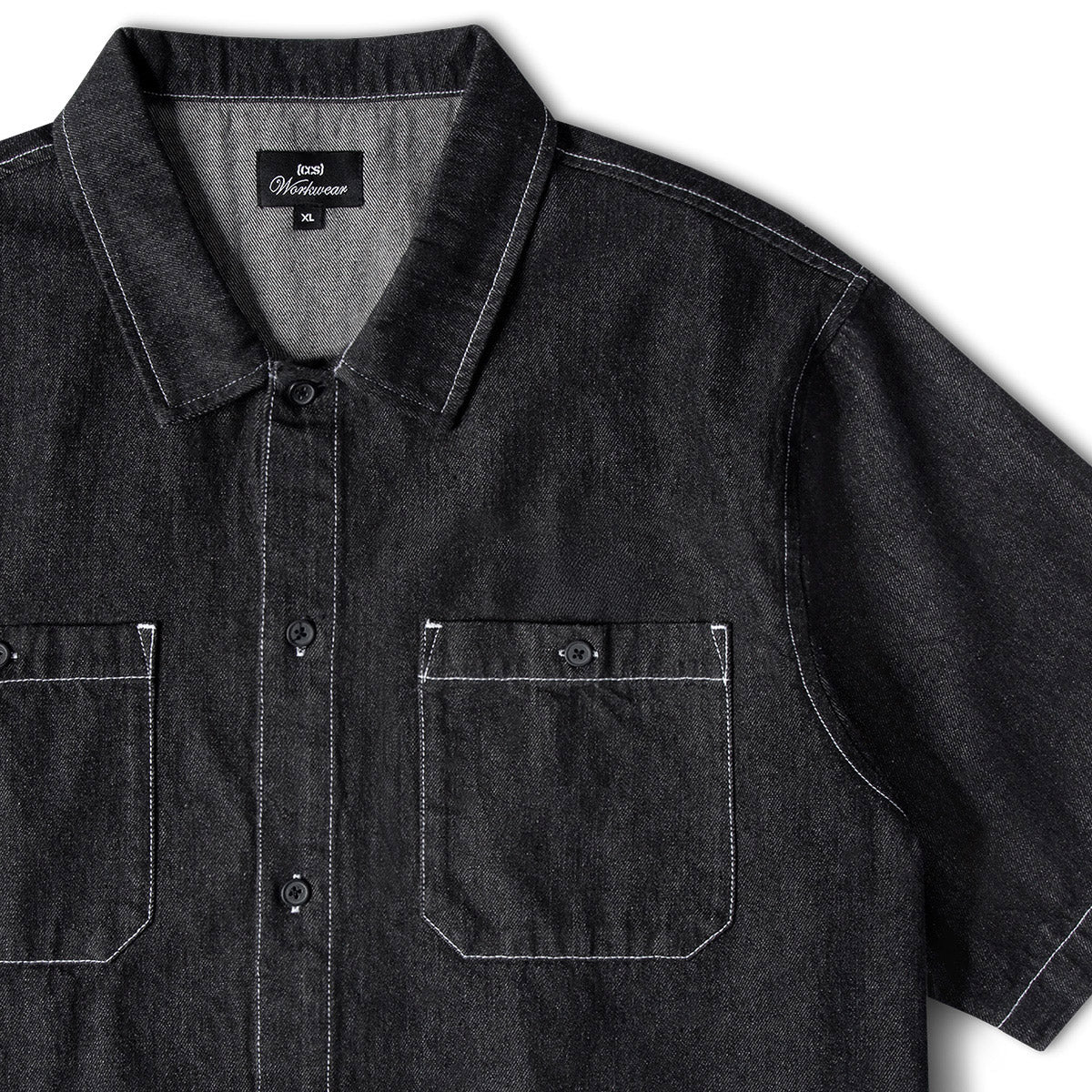 CCS Heavy Denim Work Shirt - Black image 4