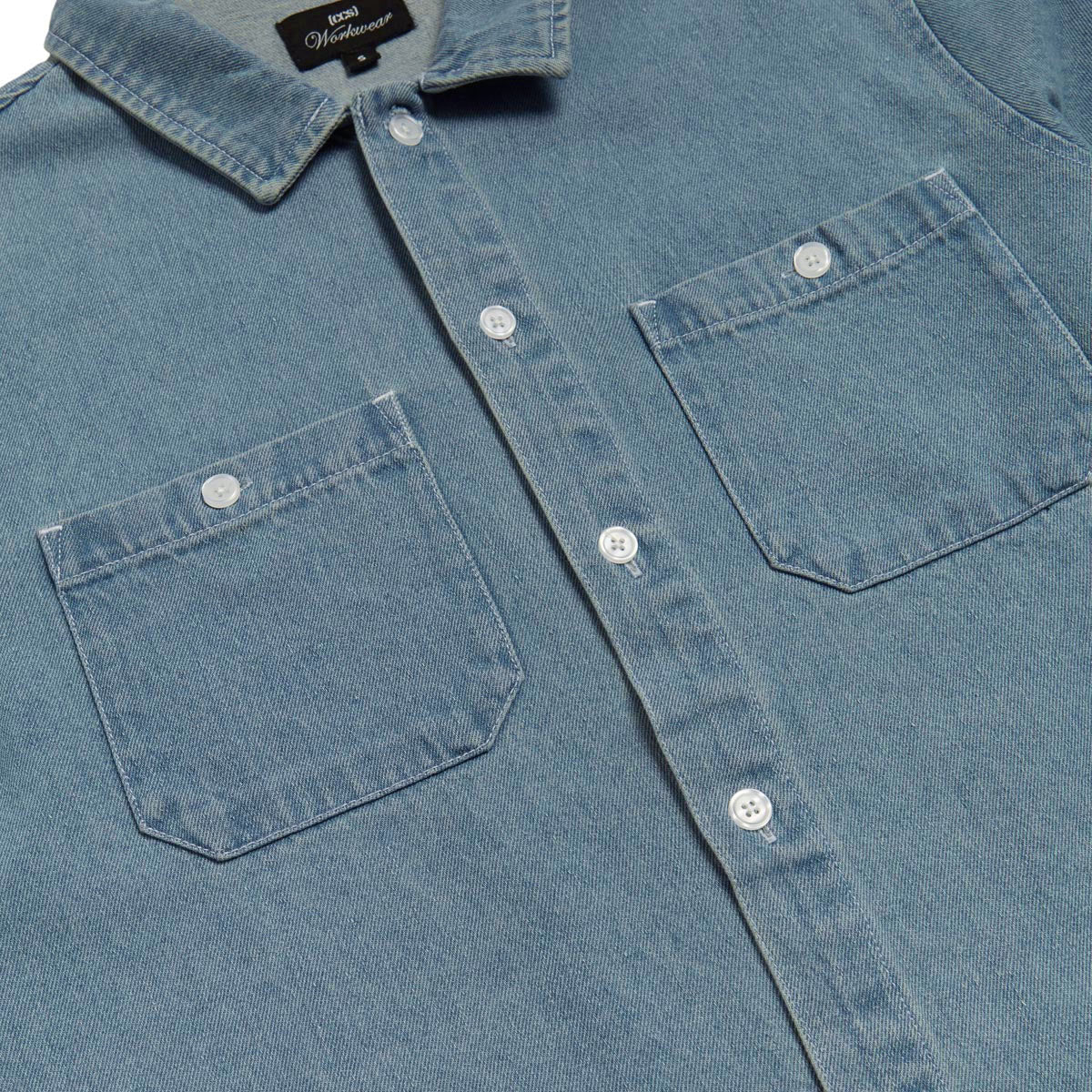 CCS Heavy Denim Work Shirt - Light Blue image 5