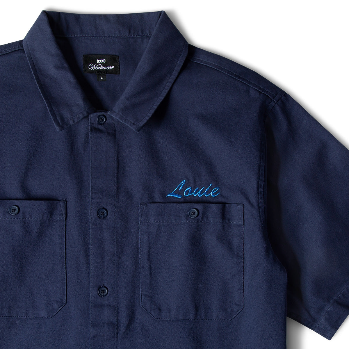 CCS Custom Embroidered Work Shirt - Navy image 3
