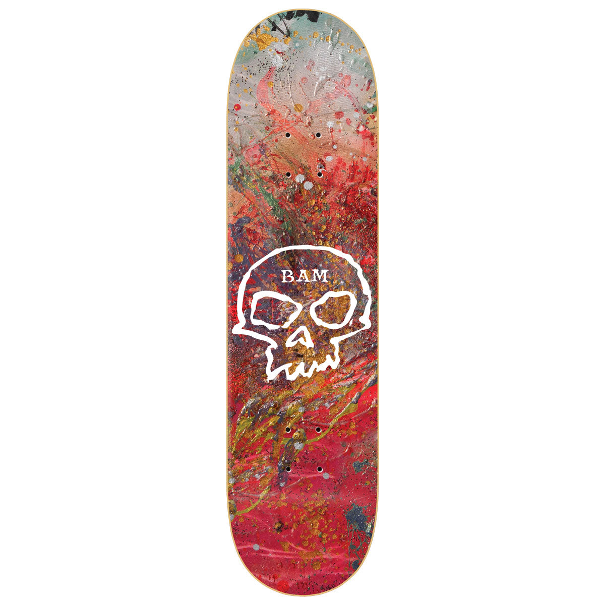 Zero x Bam Single Skull Skateboard Deck - 8.50