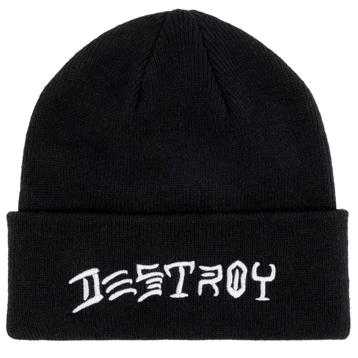 Thrasher Destroy Embroidered Beanie - Black image 1