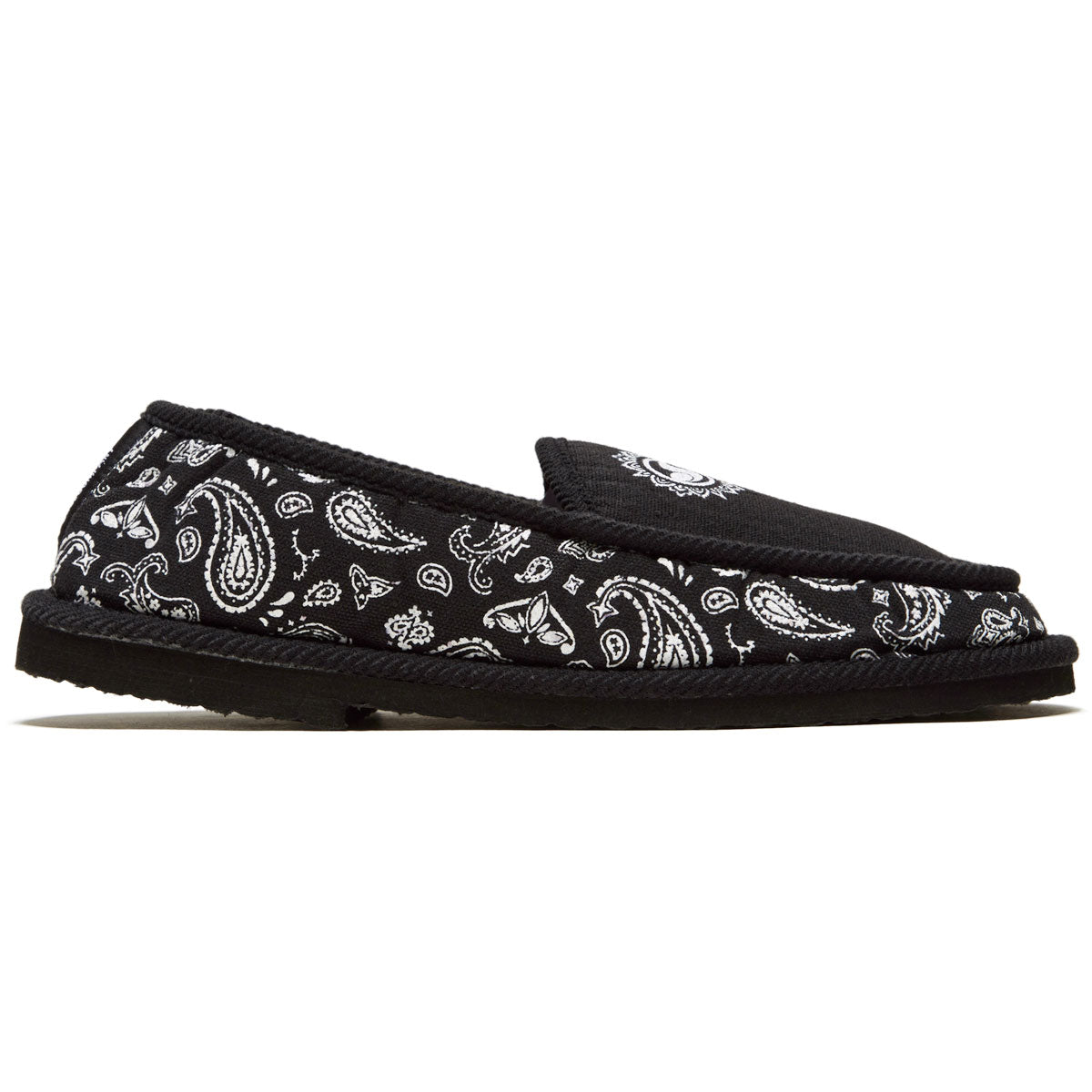 DVS Francisco Slippers - Black/White Printed Canvas â CCS