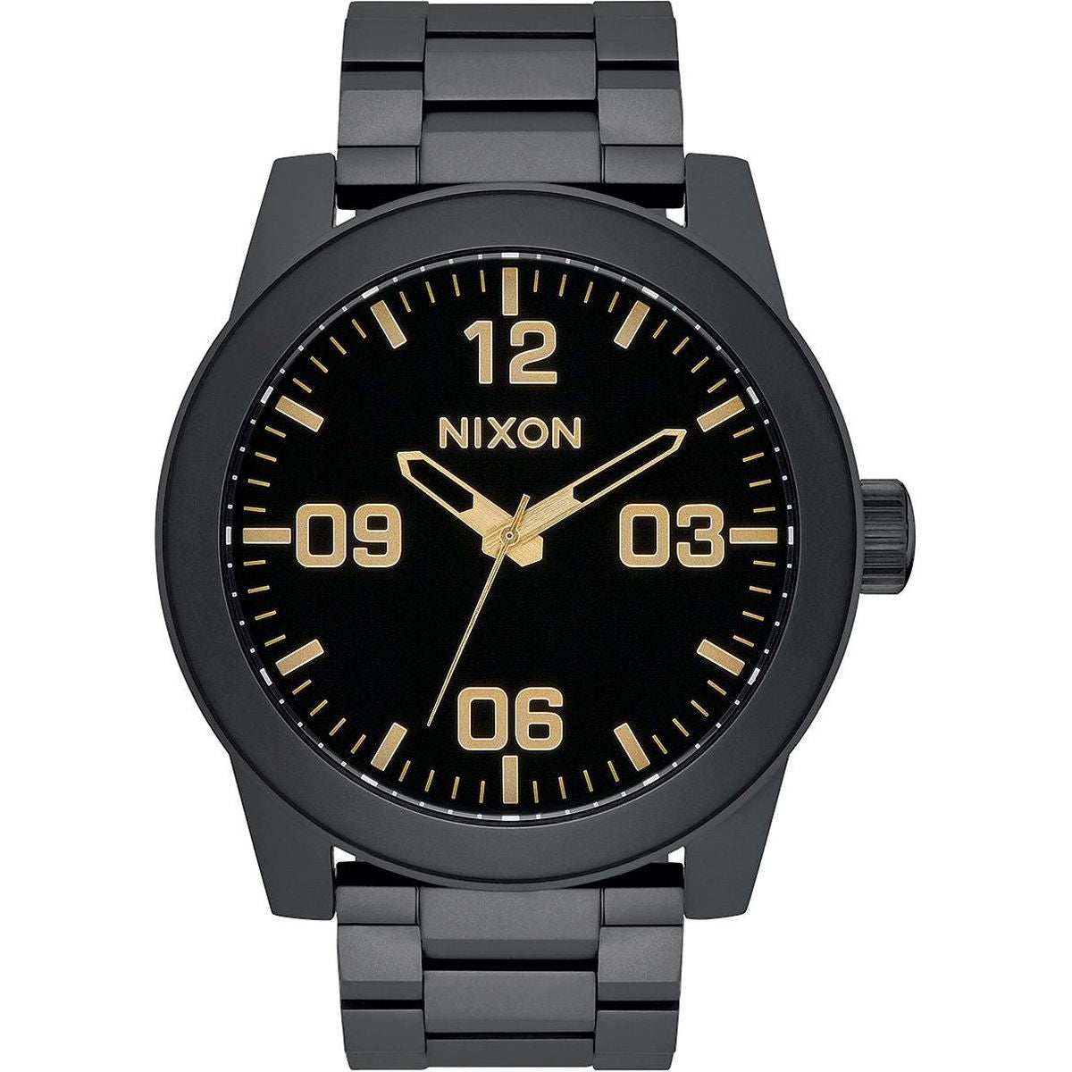 Nixon Corporal SS Watch - Matte Black/Gold image 1