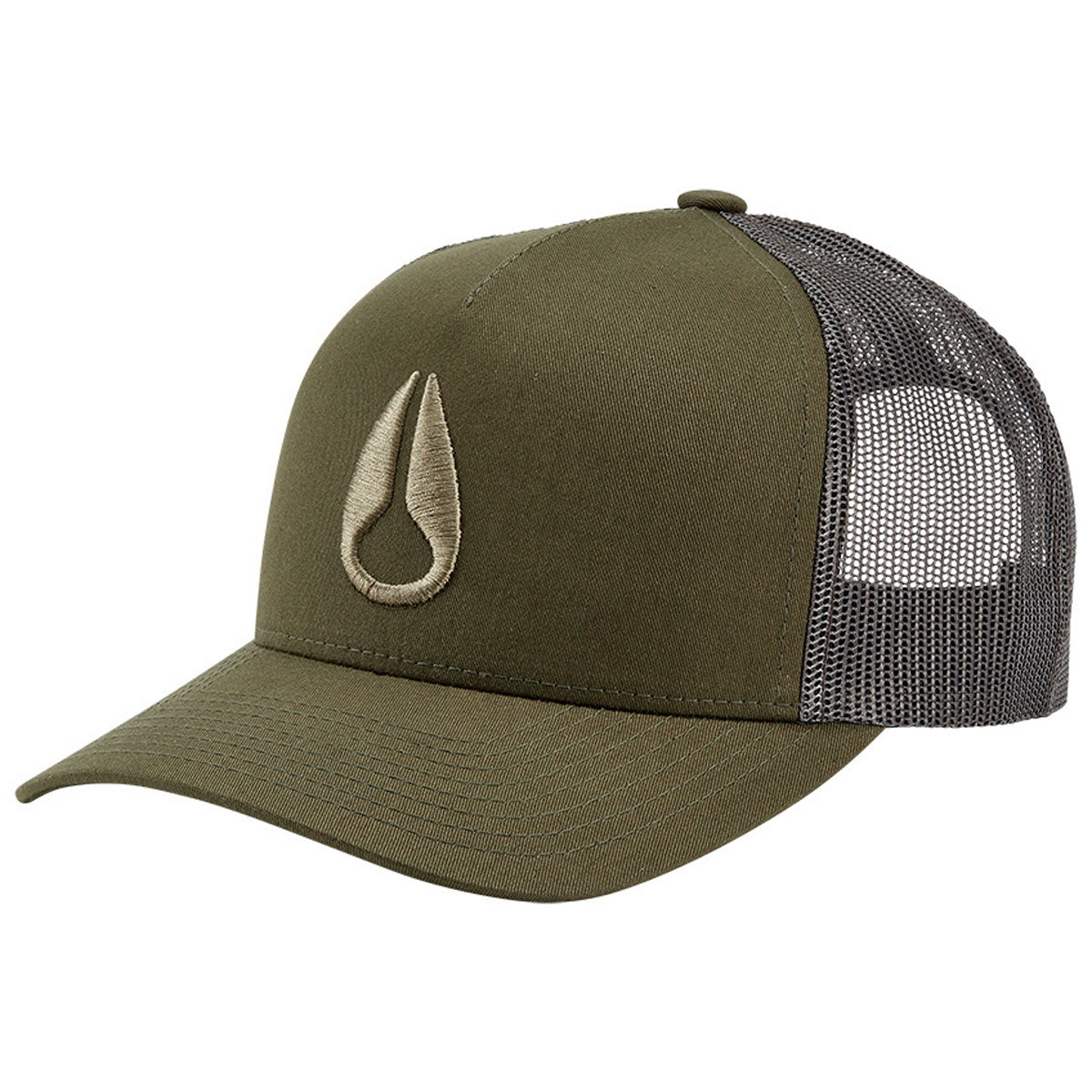 Nixon Iconed Trucker Hat - Dark Olive image 1