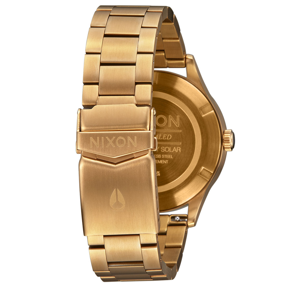 Nixon Sentry Solar Stainless Steel Watch - All Gold/Black image 2