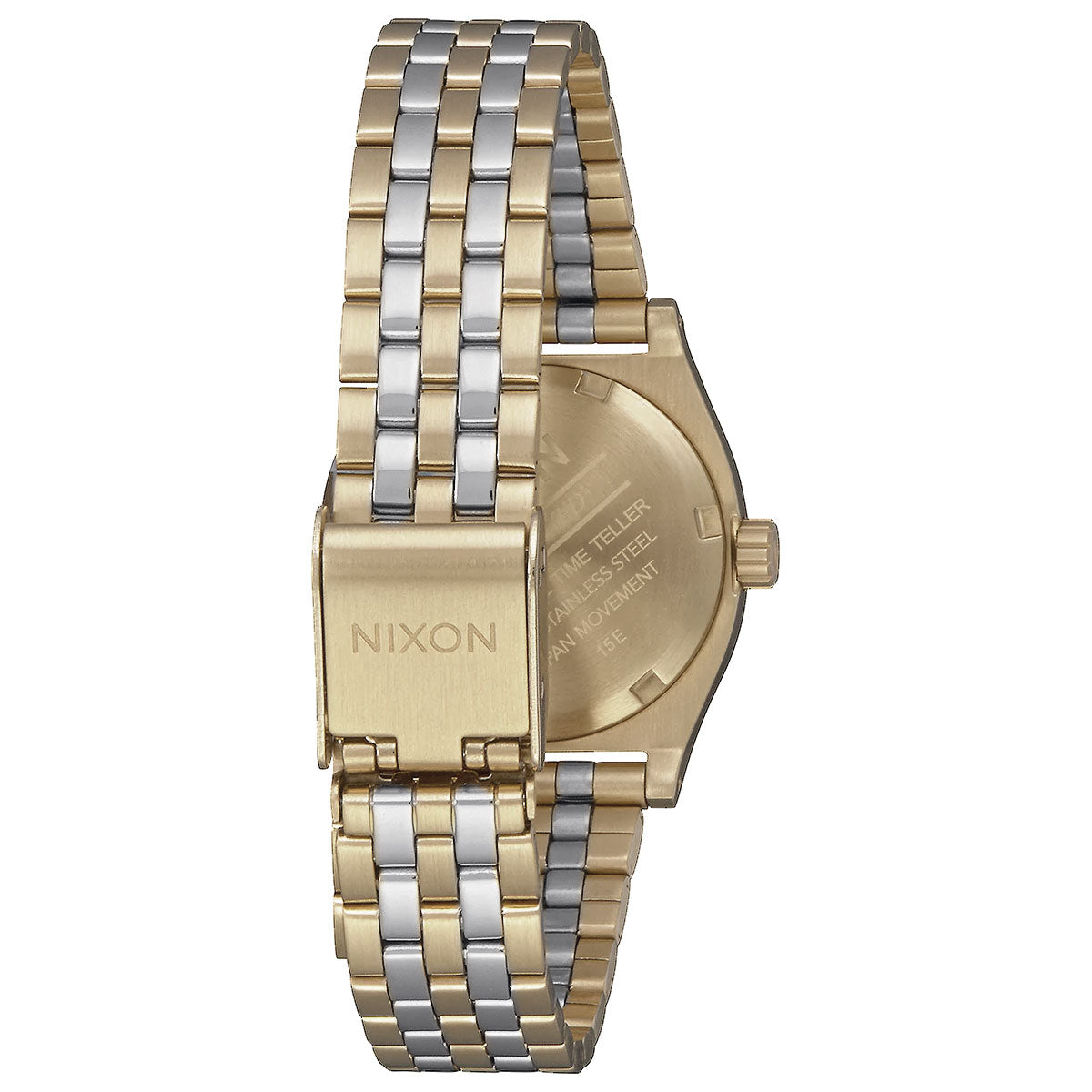 Nixon Small Time Teller Watch - Light Gold/Silver/Vintage White image 2