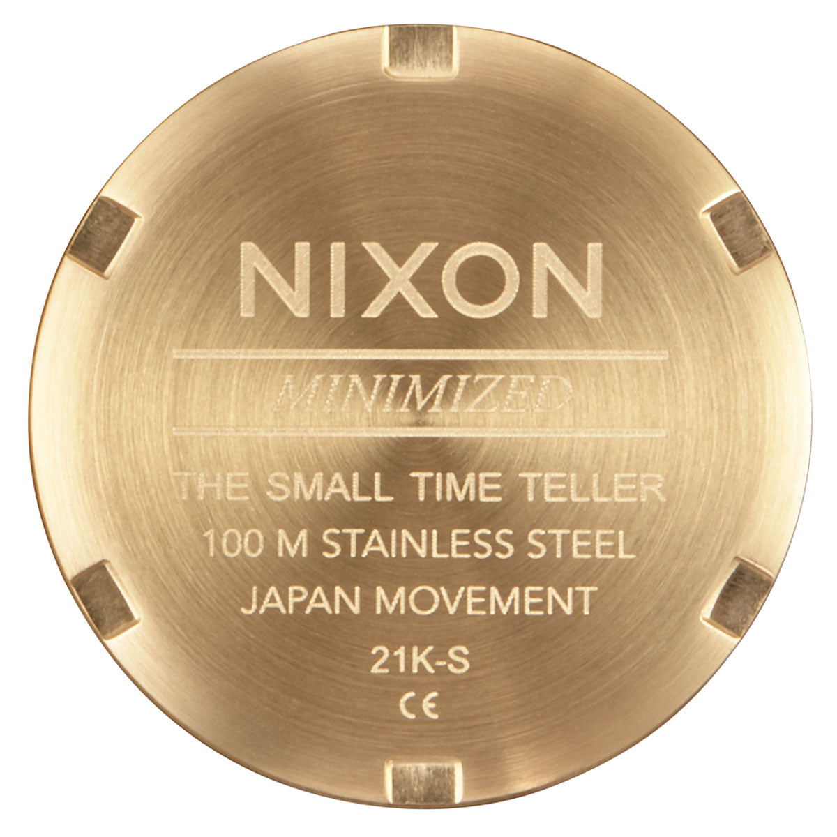 Nixon Small Time Teller Watch - Light Gold/Silver/Vintage White image 4