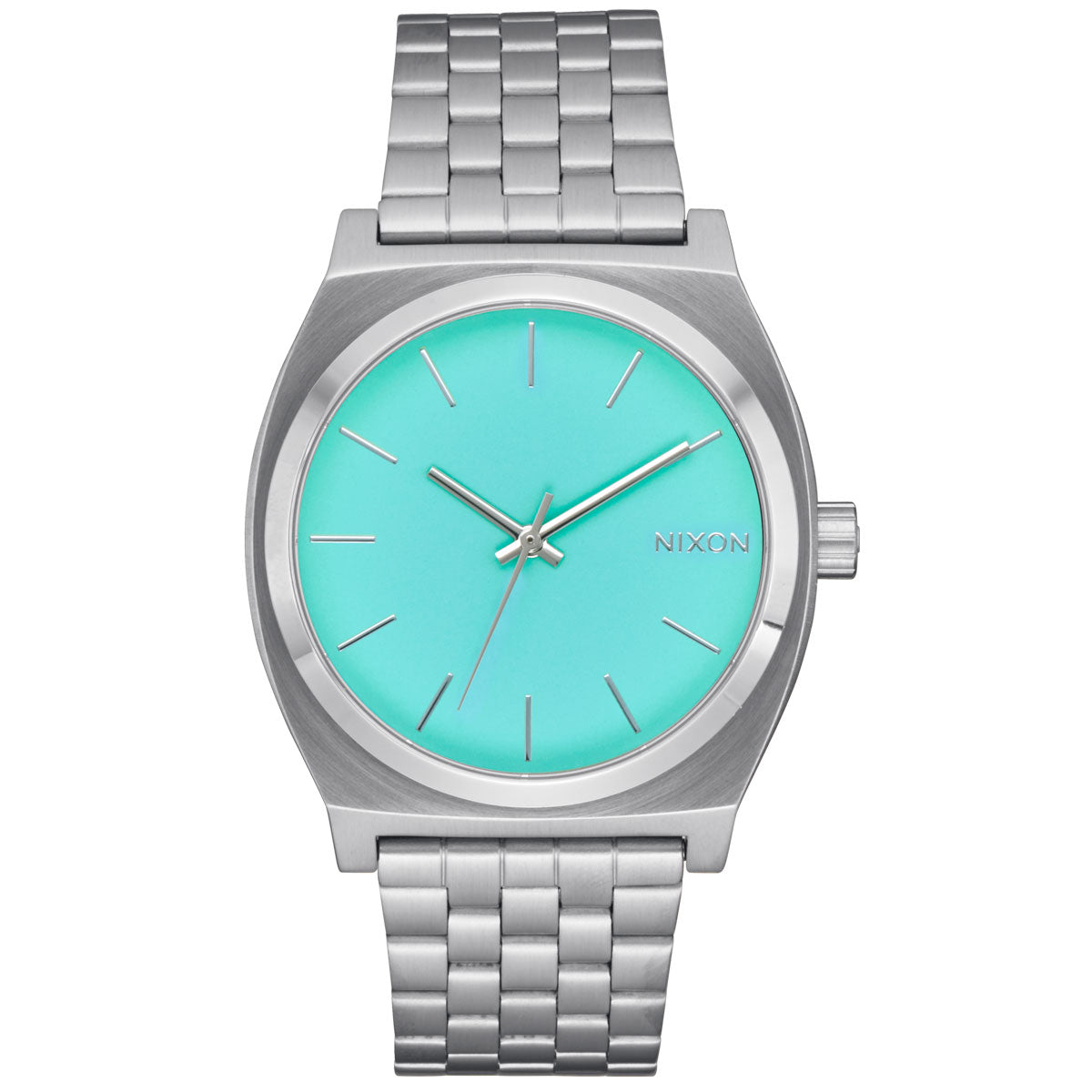 Nixon Time Teller Watch - Silver/Turquoise image 1