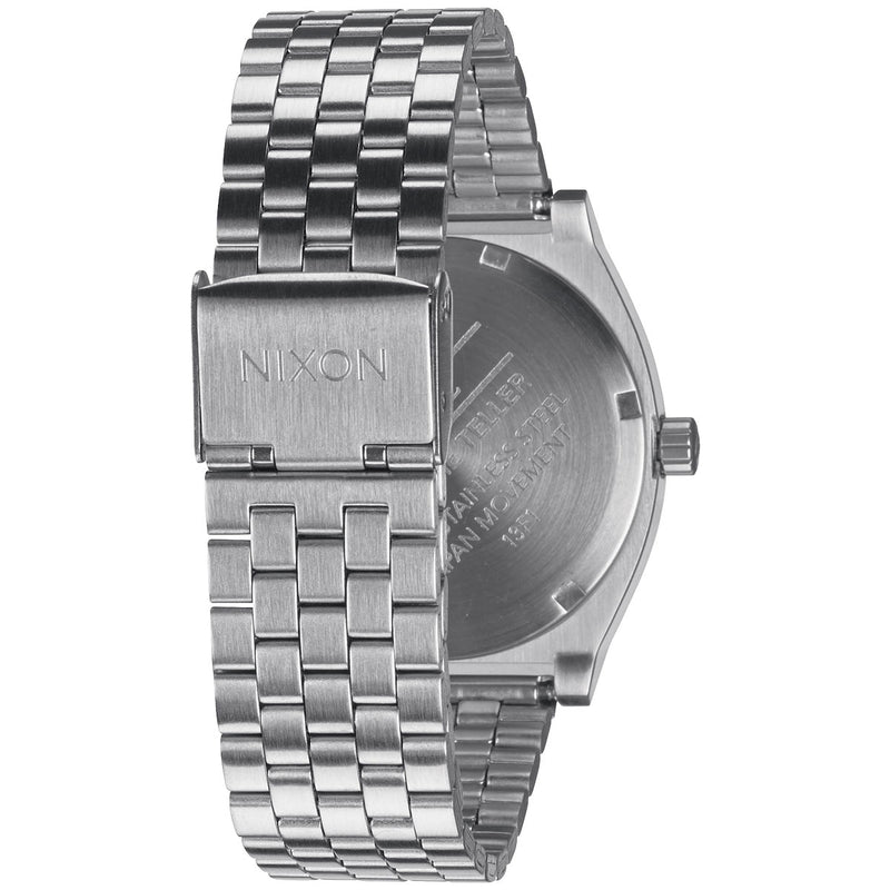 Nixon Time Teller Watch - Silver/Turquoise