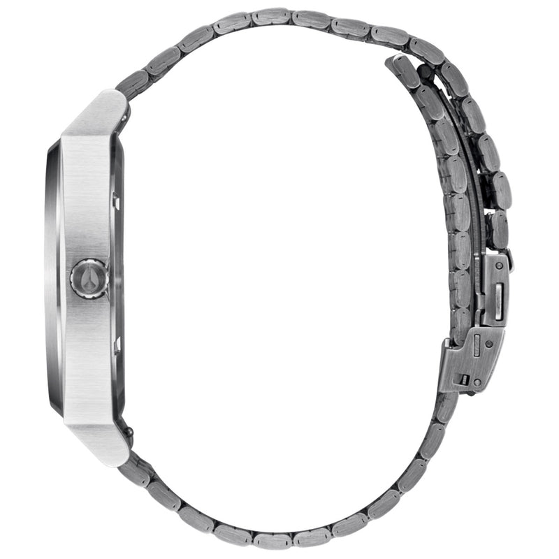 Nixon Time Teller Solar Watch - Silver/Jade Sunray