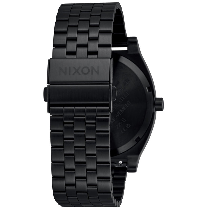 Nixon Time Teller Solar Watch - All Black/White