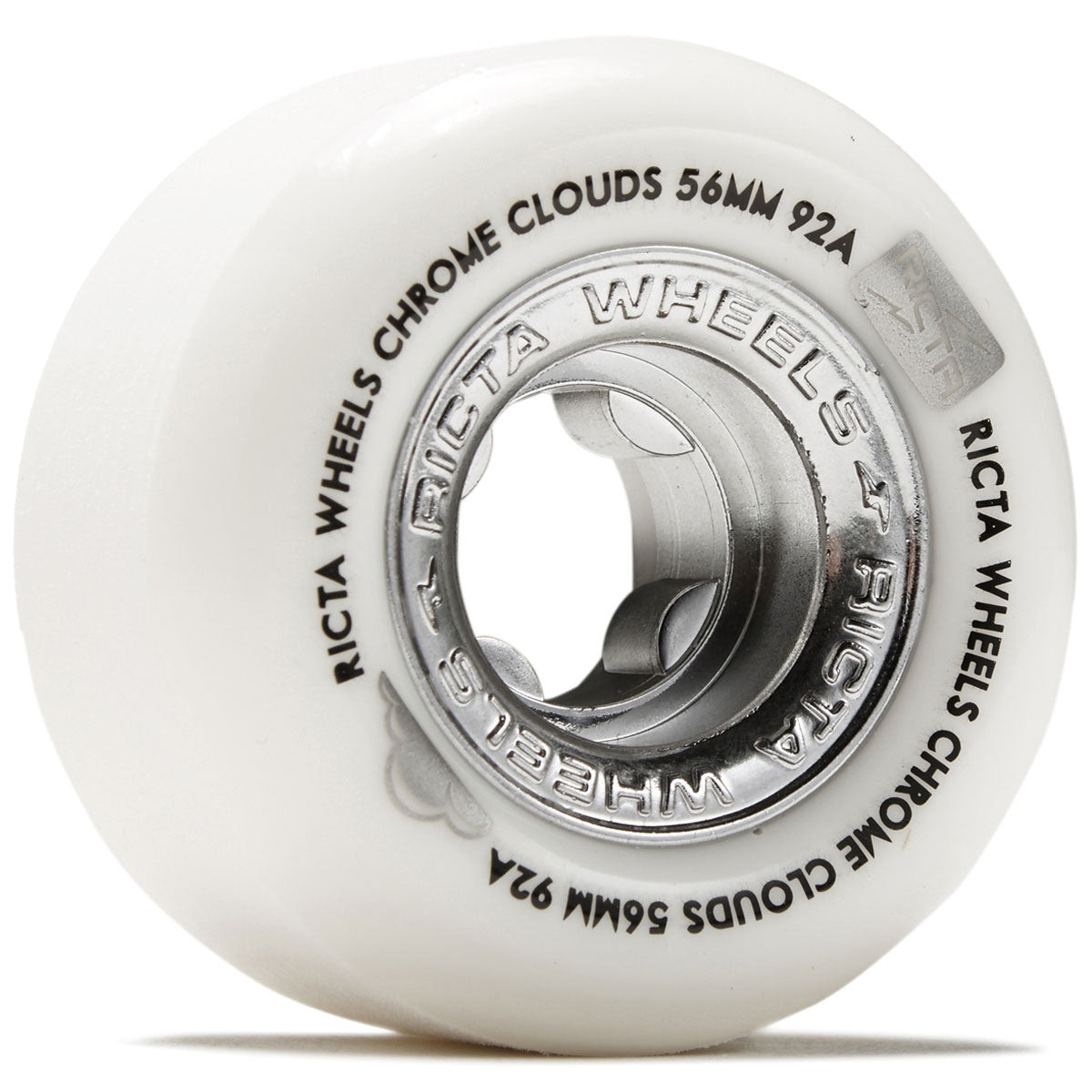 Ricta Chrome Clouds 92a Skateboard Wheels - Black - 56mm image 1