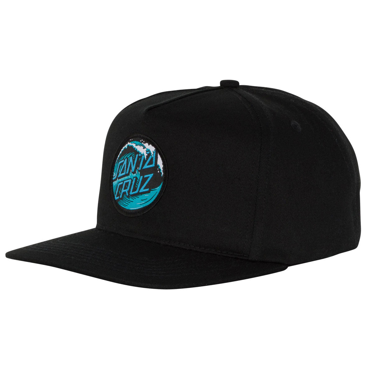 Santa Cruz Wave Dot Snapback Hat - Black image 1