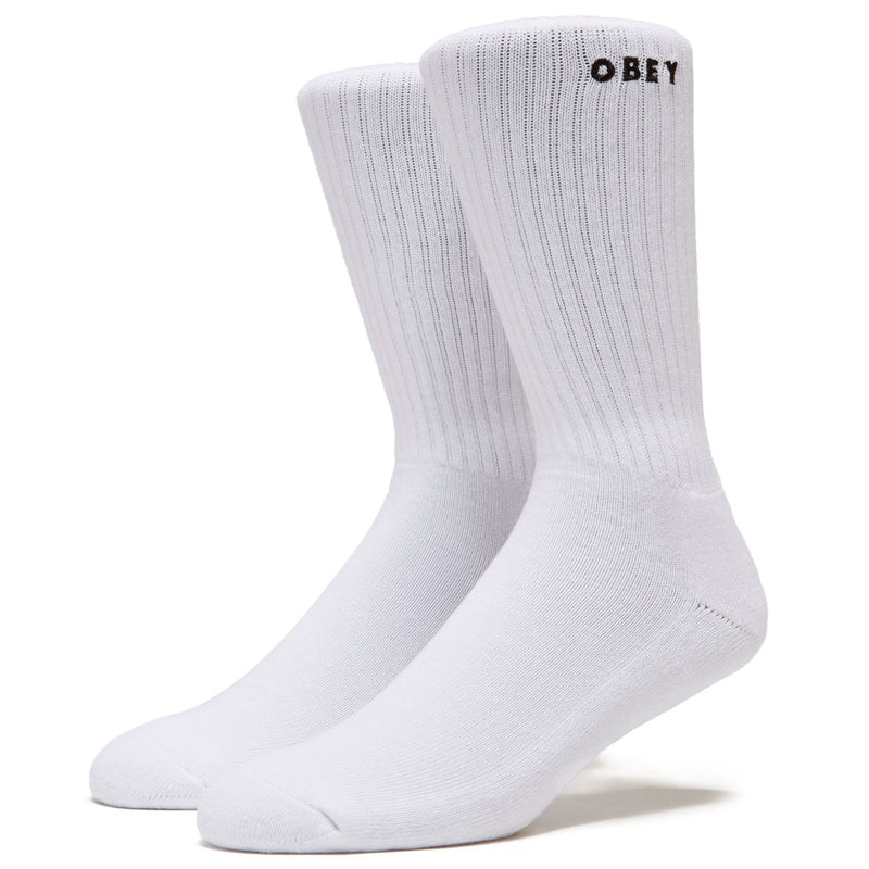 Obey Bold Socks - White