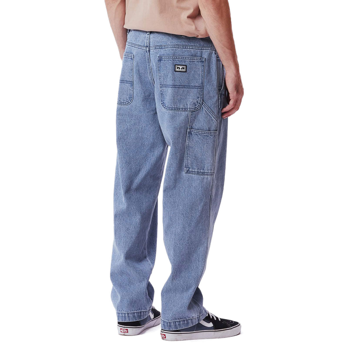 Obey Organic Hardwork Carpenter Jeans - Light Indigo image 3