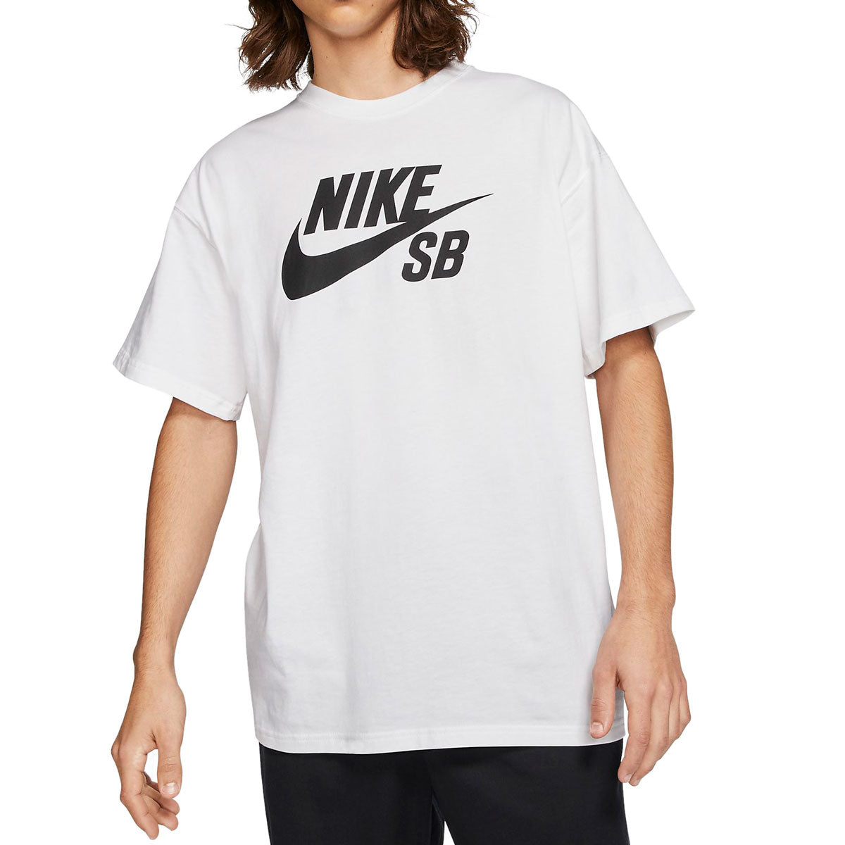 Nike SB T-Shirt - White/Black image 1