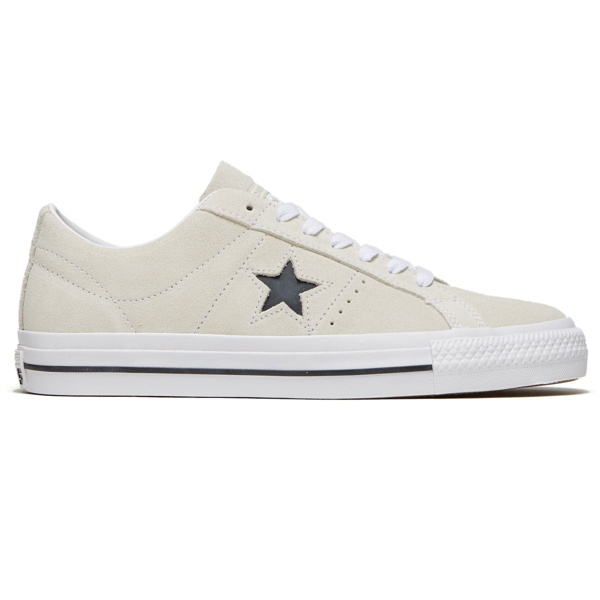 Converse One Star Pro Suede Shoes - Egret/White/Black – CCS