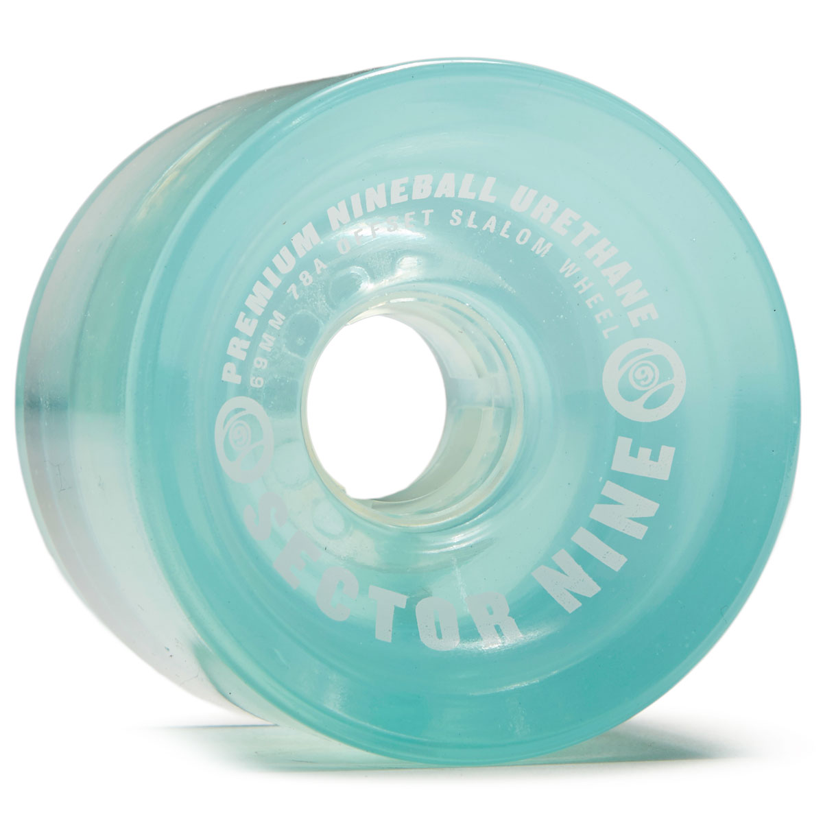 Sector 9 Nineball Slalom 78a Lt Blue 4-pk Longboard Wheels - Light Blue - 69mm image 1