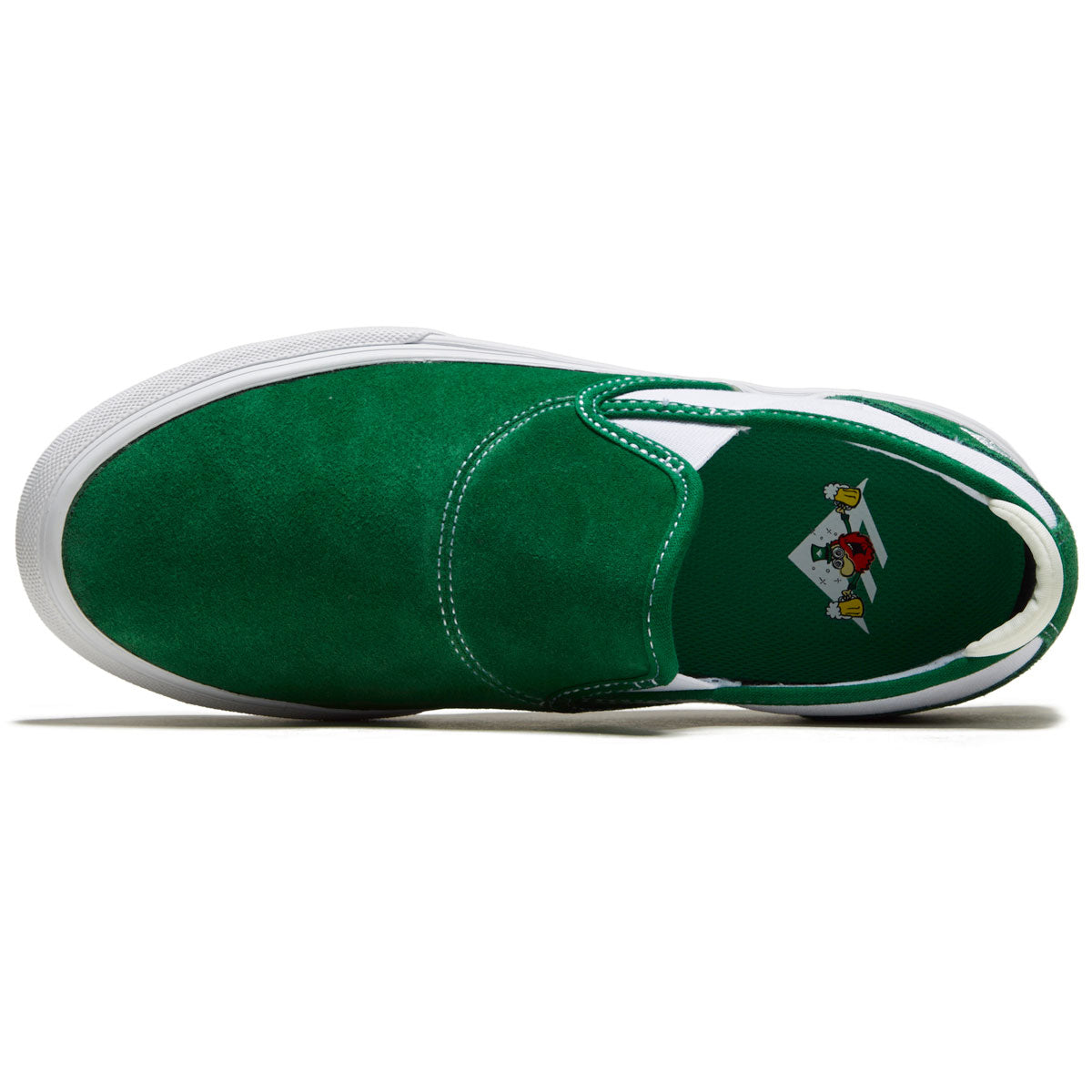 Emerica Wino G6 Slip-on Shoes - Green/White/Gum – CCS