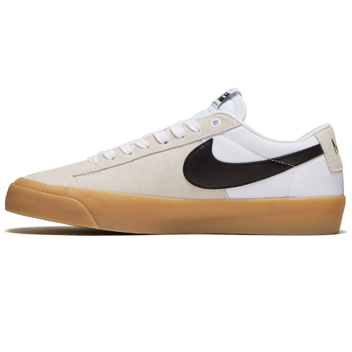 Nike SB Zoom Blazer Low Pro GT Shoes - White/Black/White/White image 2