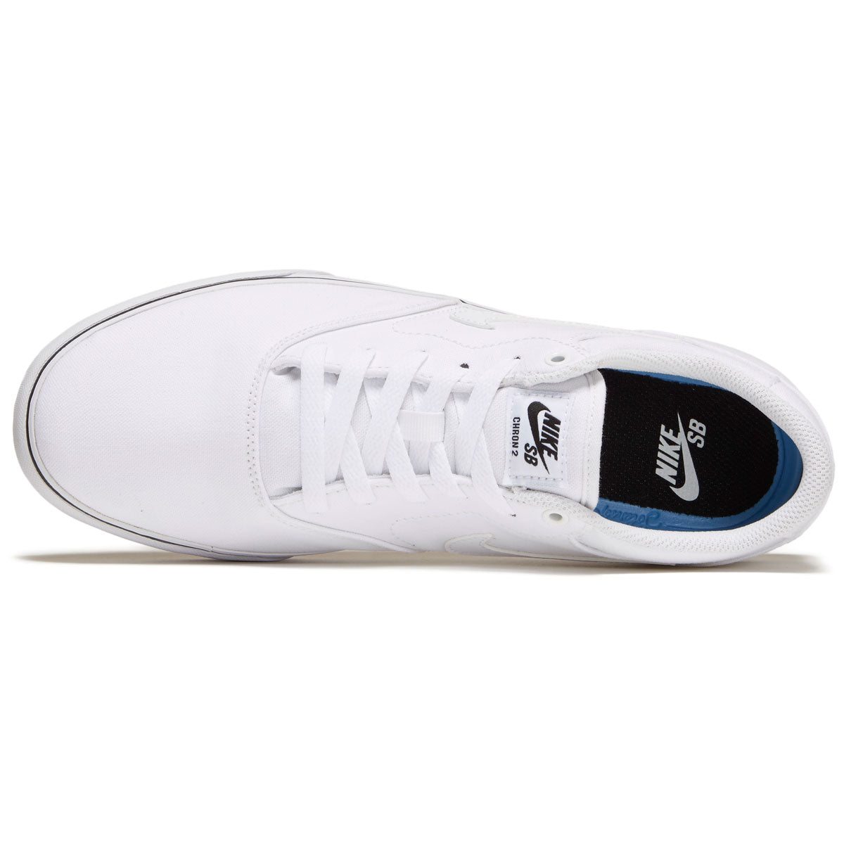 Nike SB Chron 2 Canvas Shoes - White/White/White – CCS