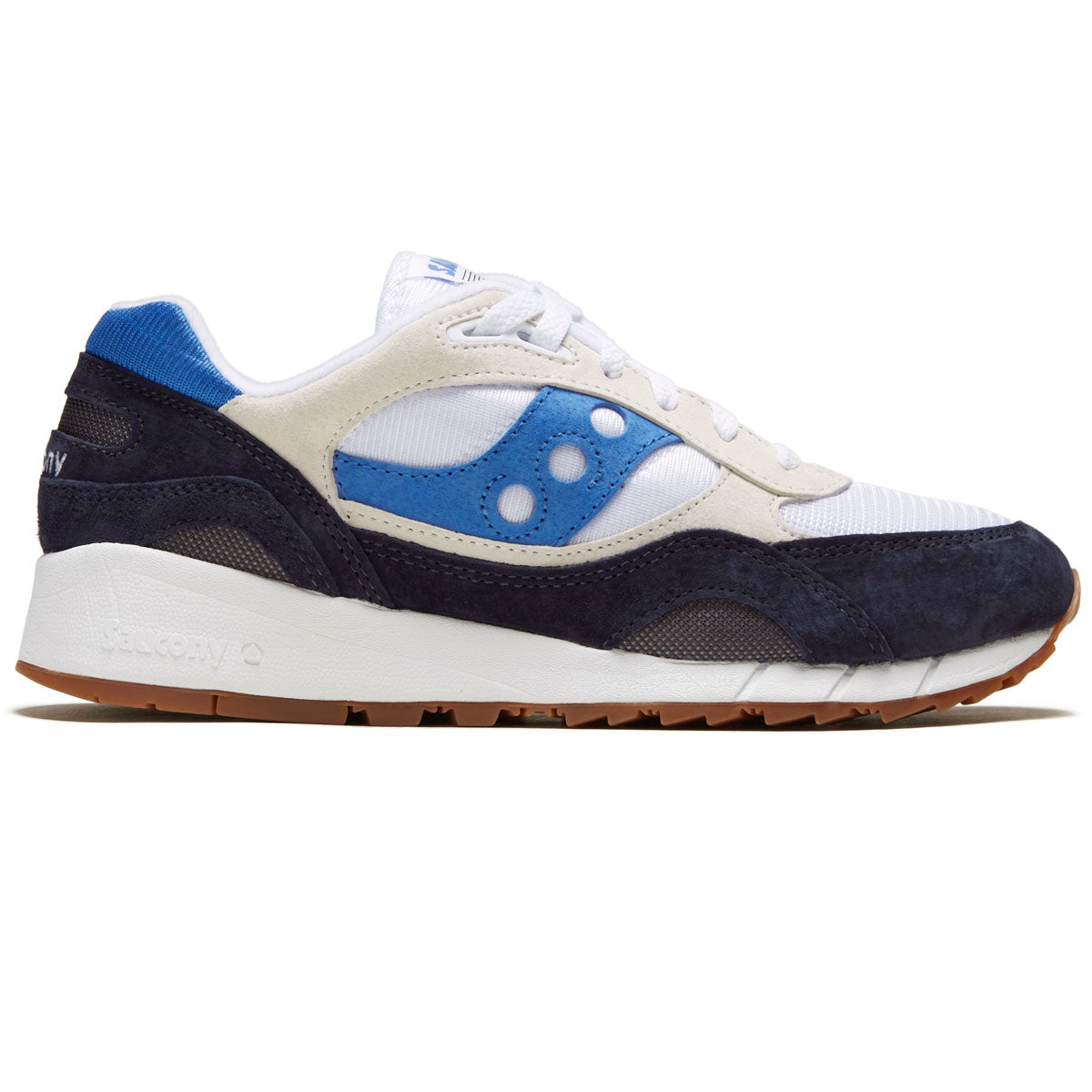 Saucony Shadow 6000 Shoes - White/Navy/Blue image 1