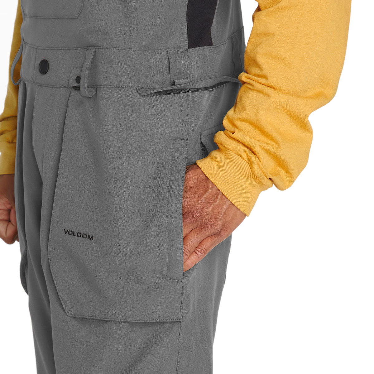 Volcom Roan Bib Overall Snowboard Pants - Dark Grey image 3