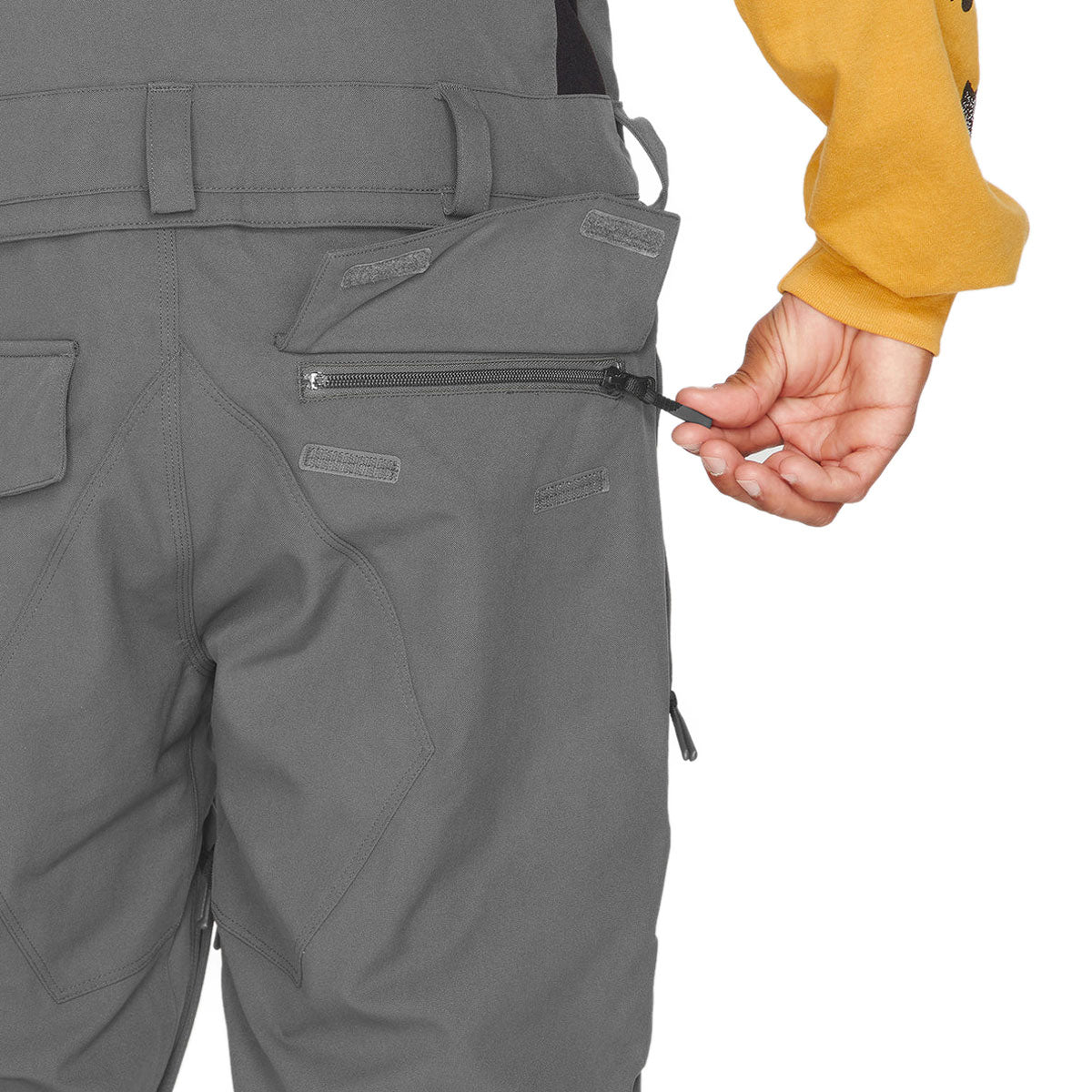 Volcom Roan Bib Overall Snowboard Pants - Dark Grey image 4