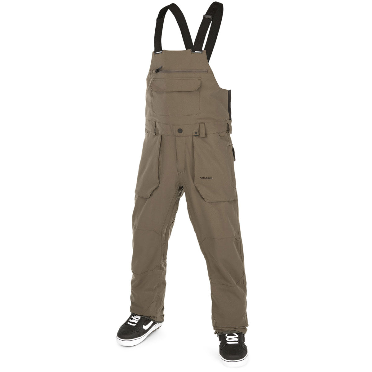 Volcom Roan Bib Overall Snowboard Pants - Dark Teak image 1