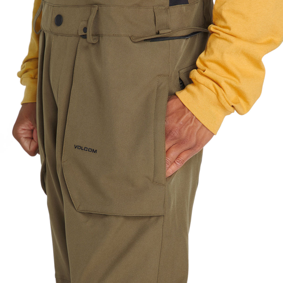 Volcom Roan Bib Overall Snowboard Pants - Dark Teak image 3