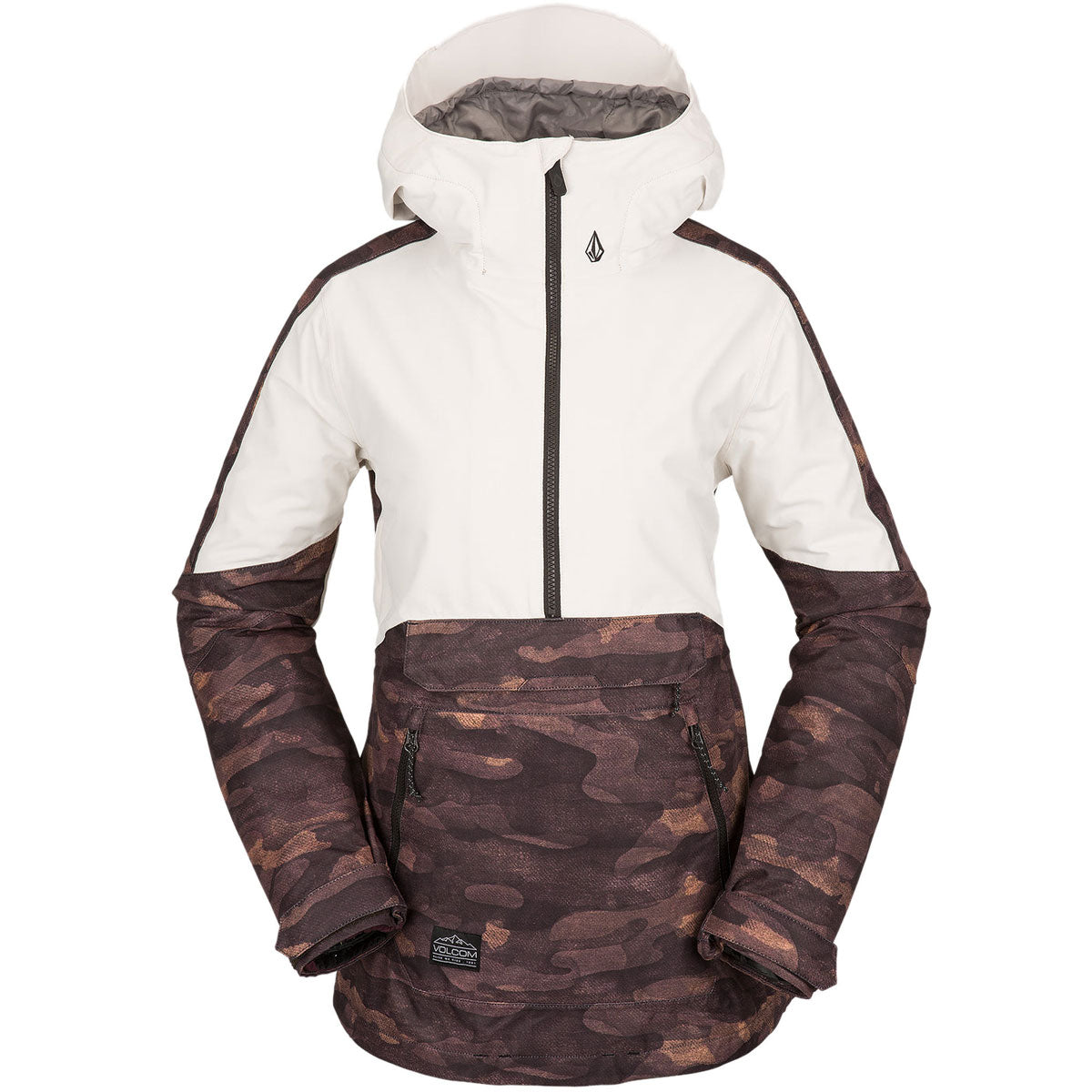 Volcom Womens Mirror Pullover Snowboard Jacket - Dusk Camo image 1
