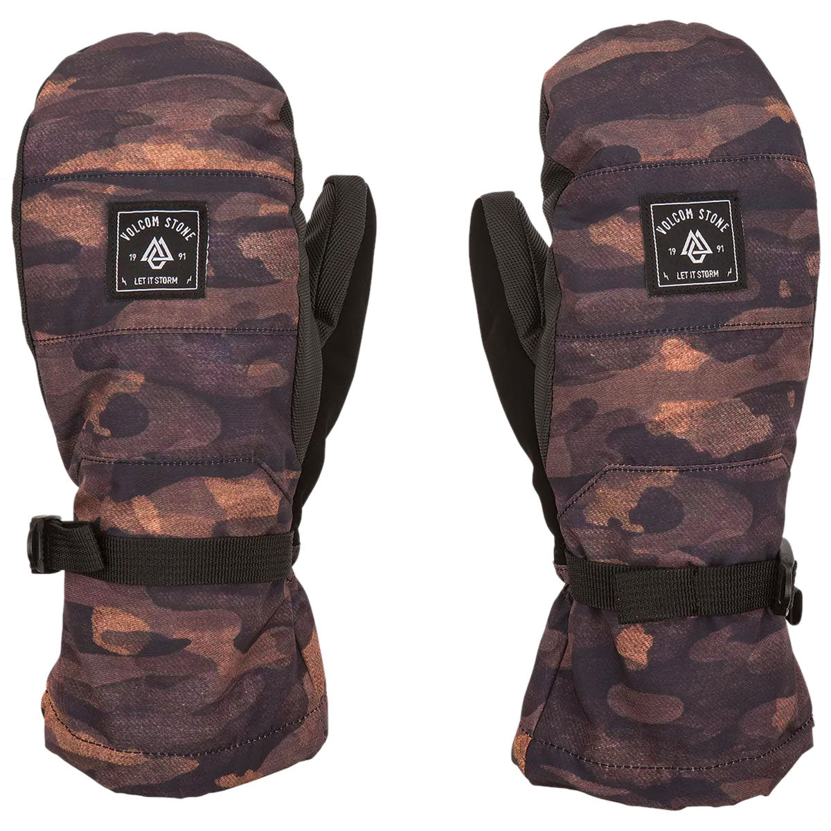 Volcom Womens V.snow Over Mitt Snowboard Gloves - Dusk Camo image 1