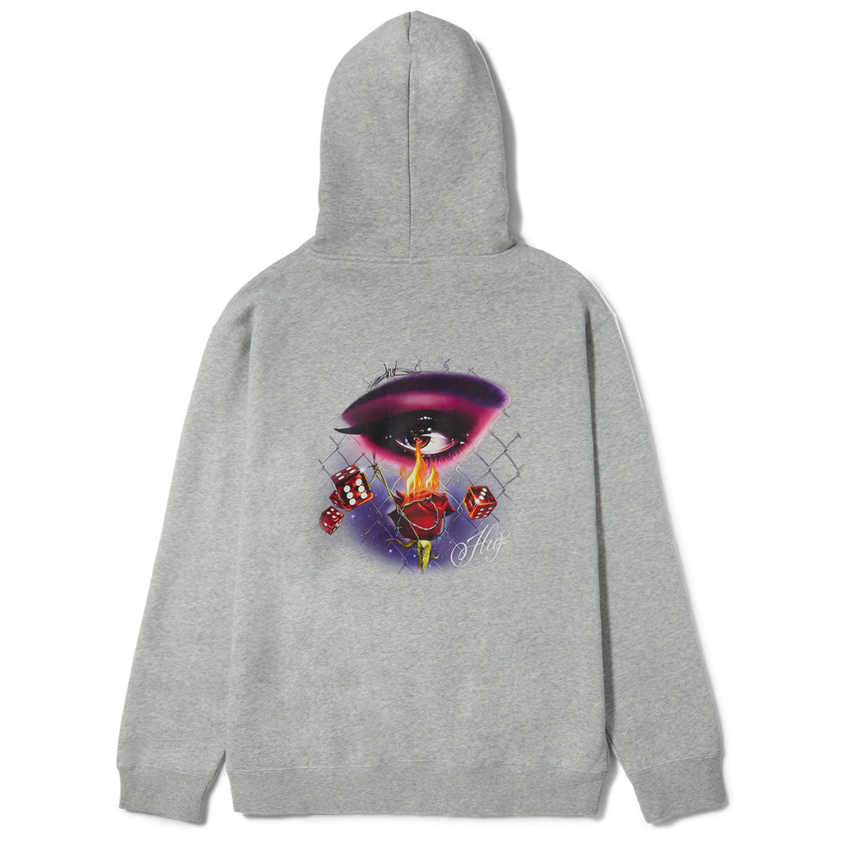 HUF Feline Eye Hoodie - Heather Grey image 1