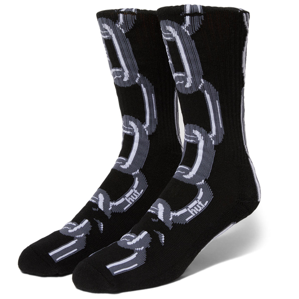 HUF Linked Crew Socks - Black image 1