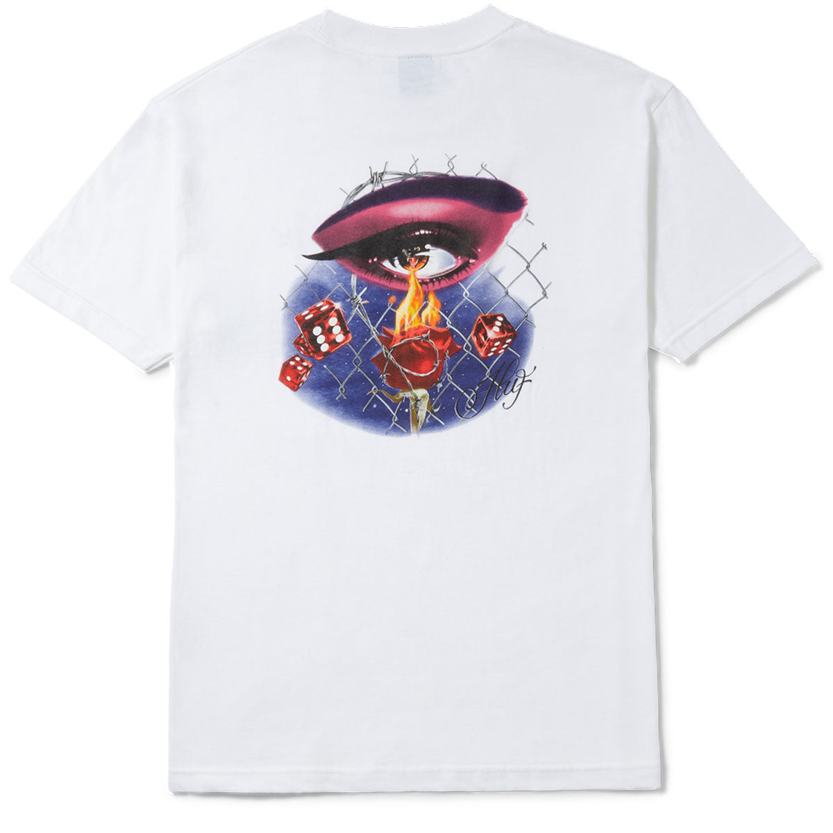 HUF Feline Eye T-Shirt - White image 1