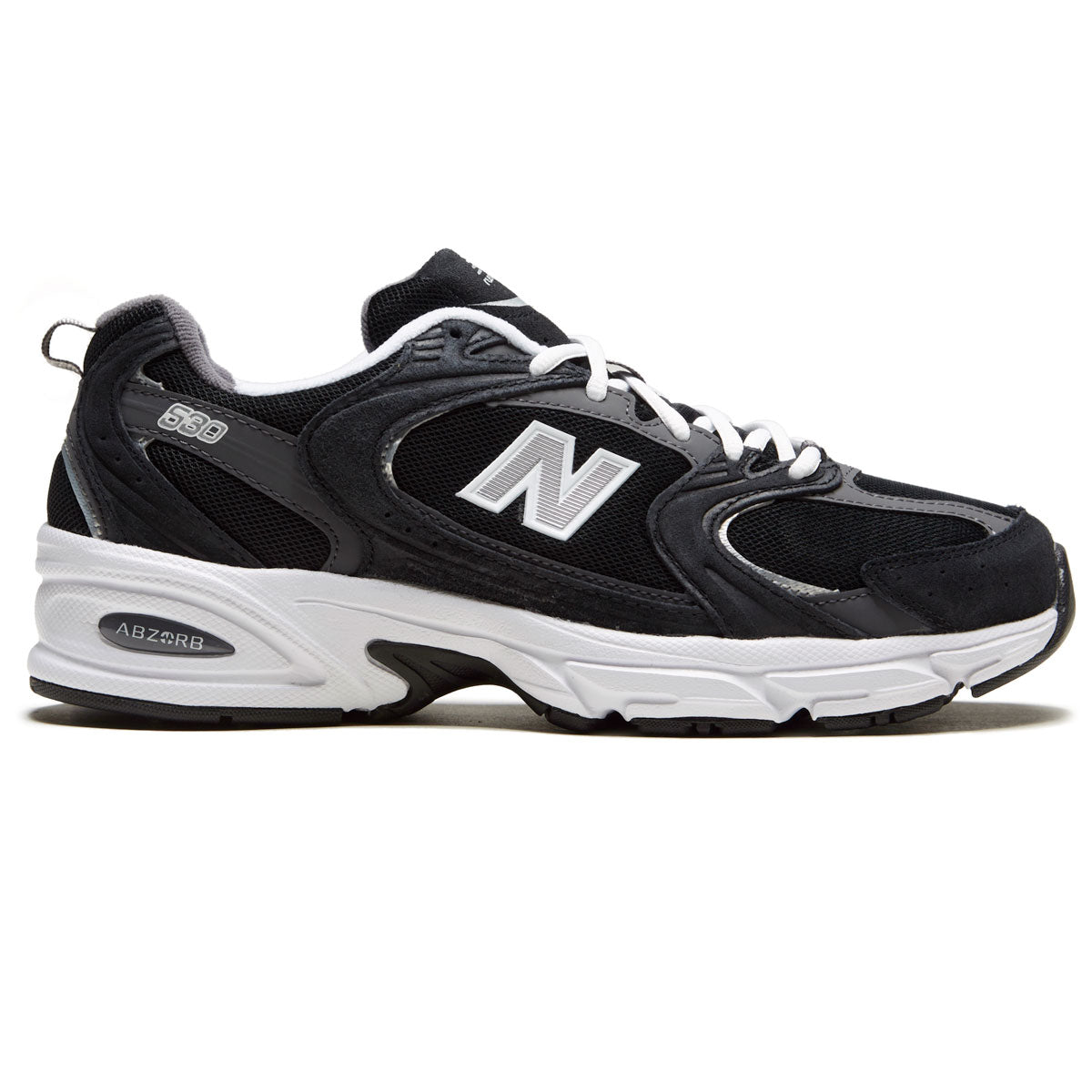 New Balance 530 Shoes - Black/Magnet/Silver Metallic – CCS