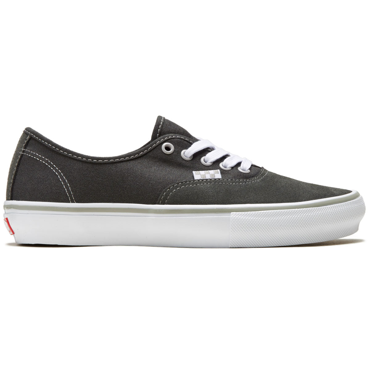 Vans Skate Authentic Shoes - Suede/Canvas Dark Grey/White – CCS