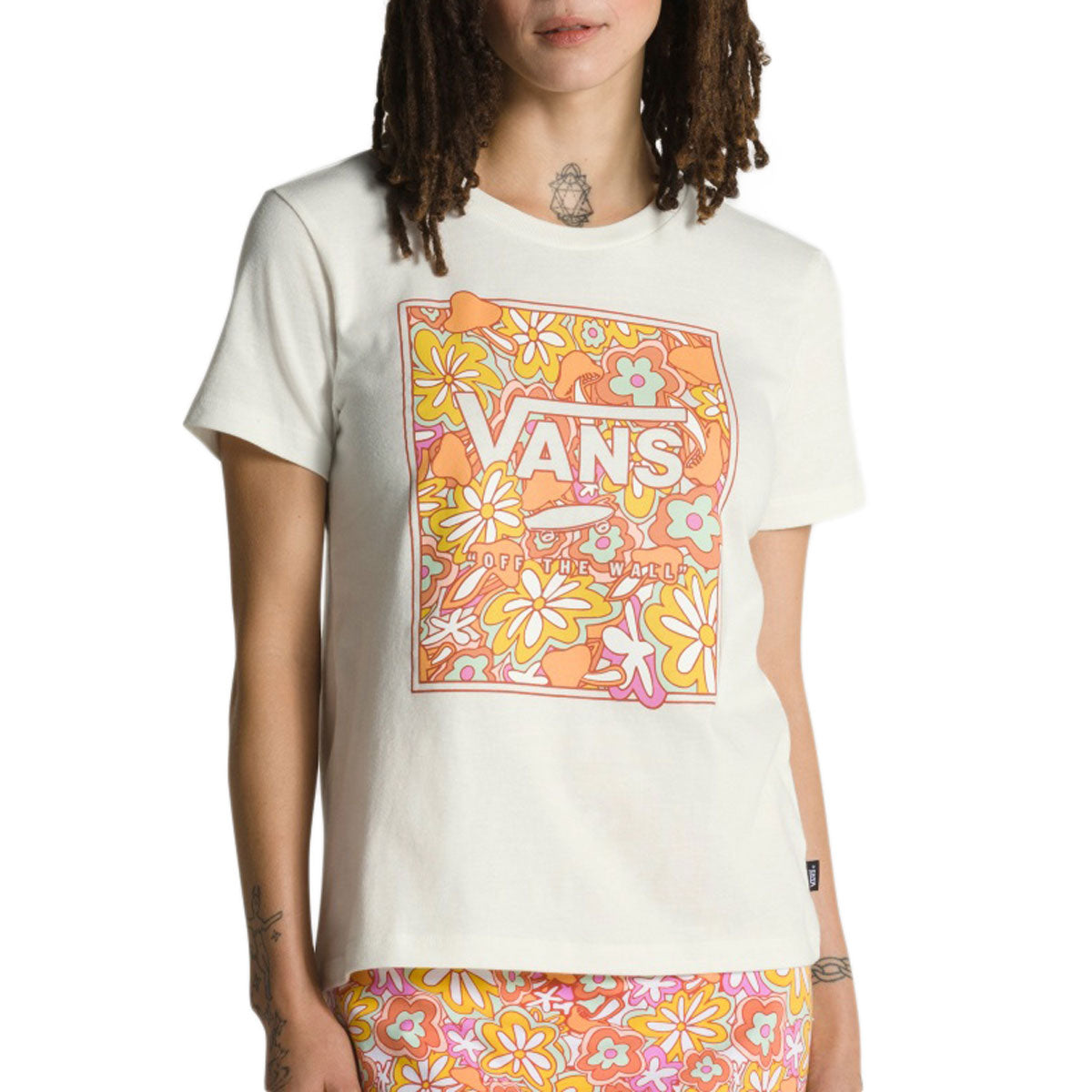 Vans Resort Floral Box Fill T-Shirt - Marshmallow CCS