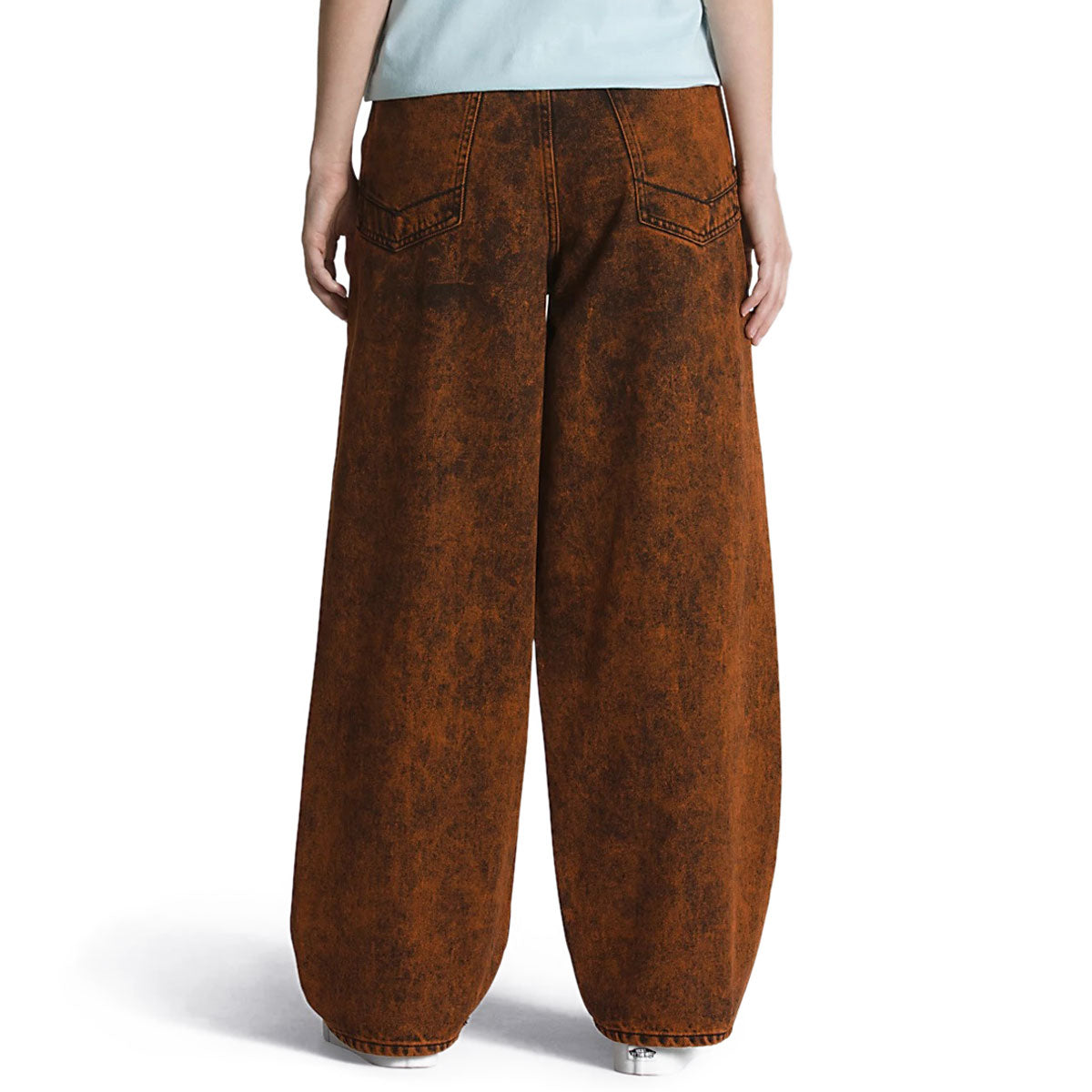 Vans Covina 5 Pocket Baggy Denim Pants - Scarlet Ibis image 4