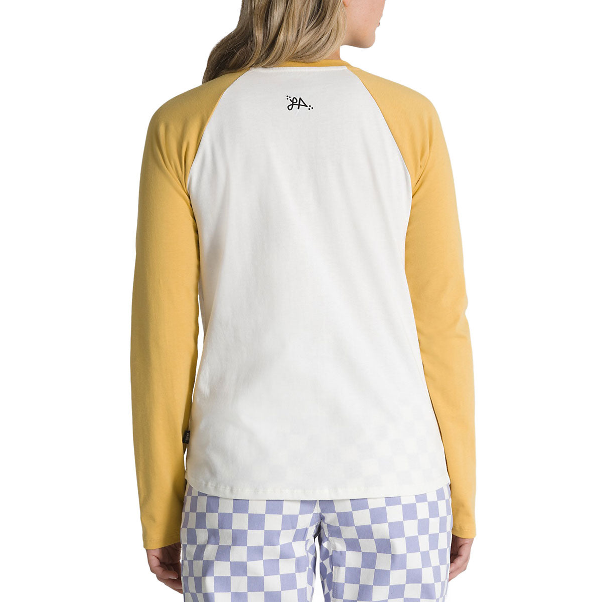 Vans Womens Lizzie Everyday Raglan Shirt - Marshmallow/Ochre image 2