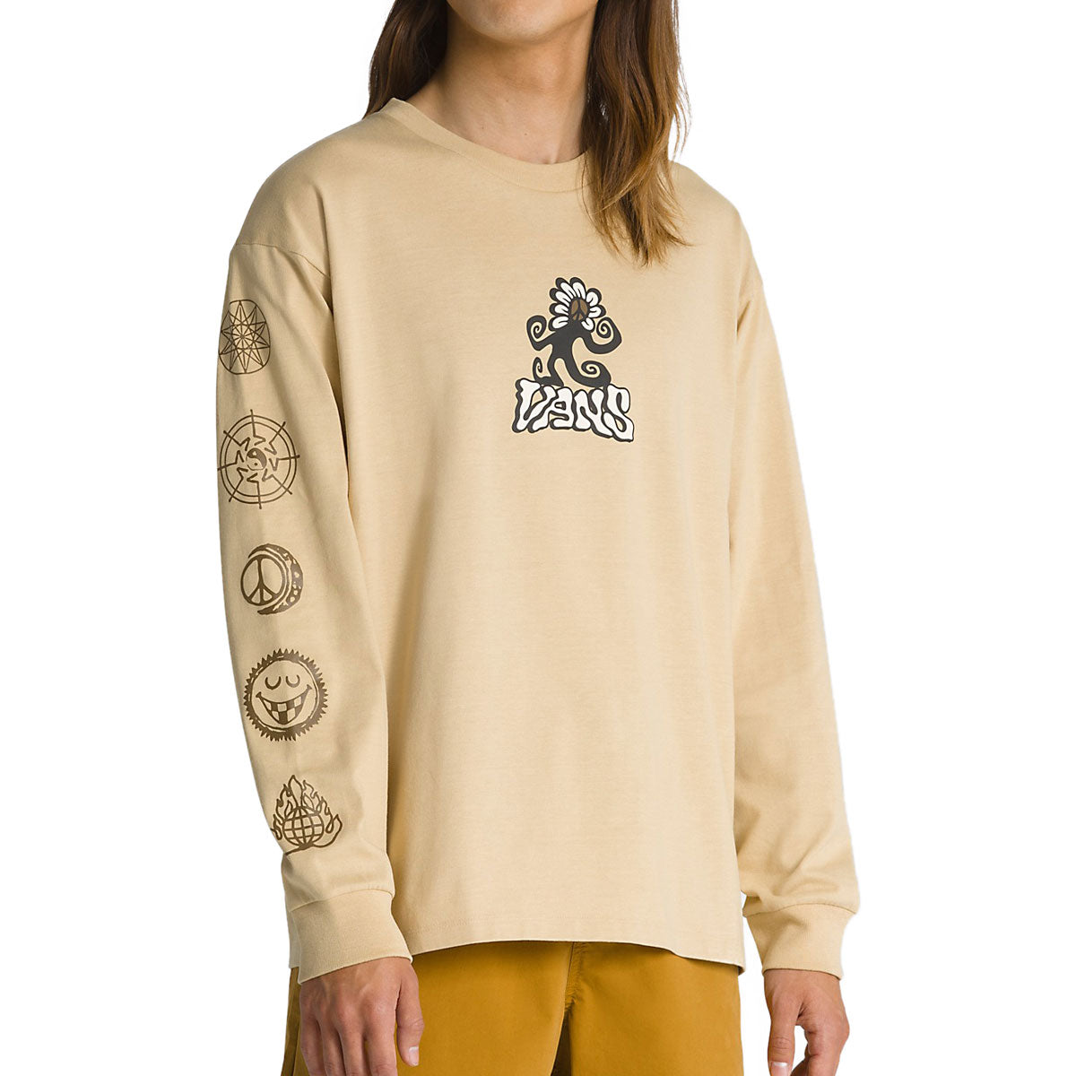 Vans Off The Wall Skate Classics Long Sleeve T-Shirt - Taos Taupe – CCS