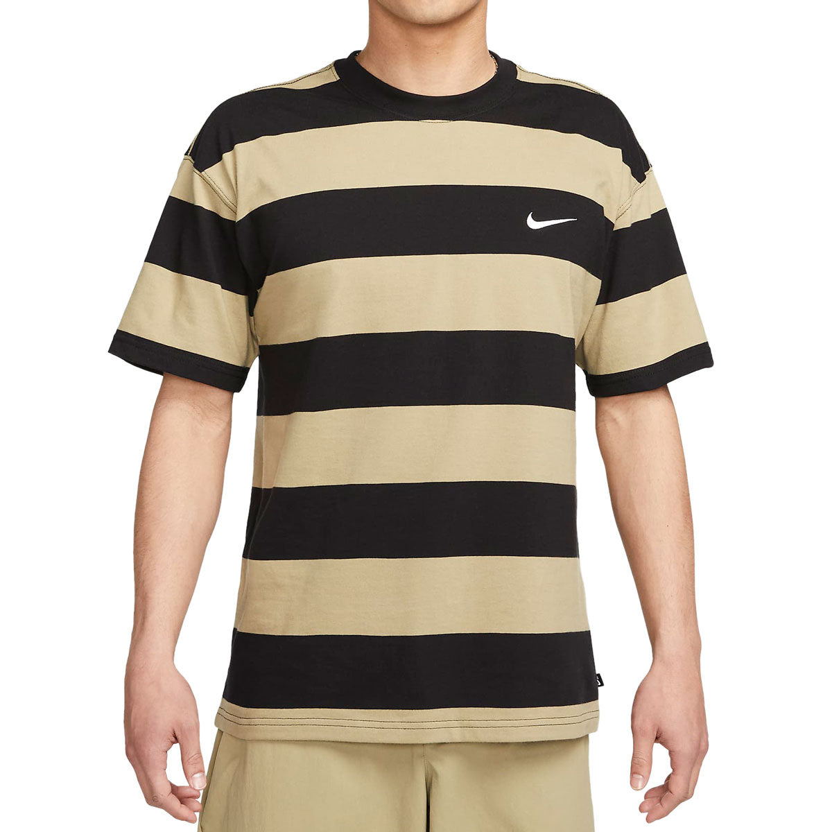 Nike SB Striped T-Shirt - Neutral Olive/Black/White – CCS
