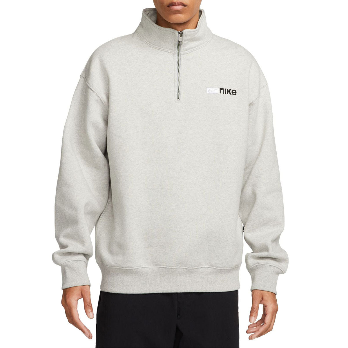 Nike SB 1/2 Zip Fleece Skate Sweatshirt - Grey Heather – CCS
