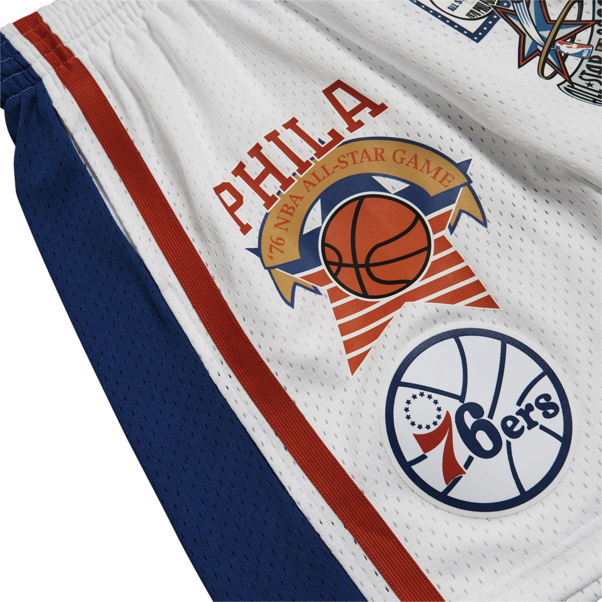 Mitchell & Ness x NBA Asg Patches 76ers Shorts - White image 4