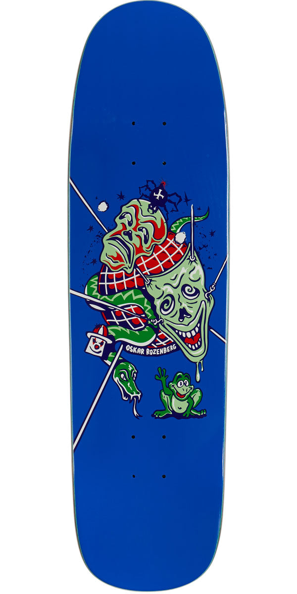 Polar Oskar Rozenberg The Mask on a P9 Skateboard Deck - Blue - 8.625" – CCS