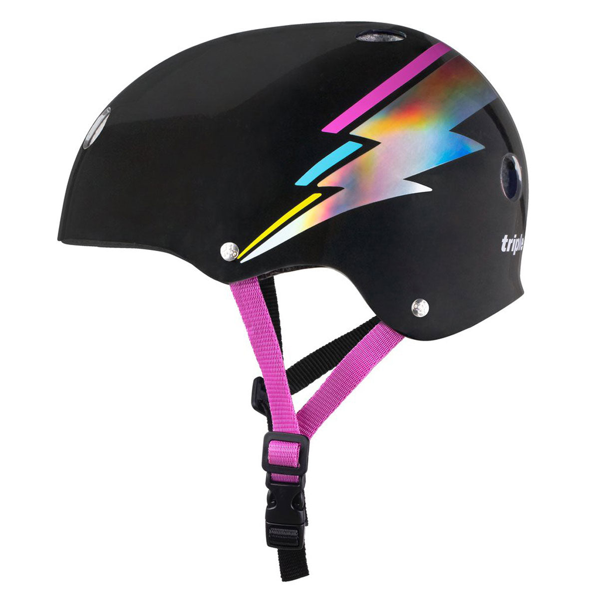 Triple Eight Certified Sweatsaver Helmet - Black Hologram image 1