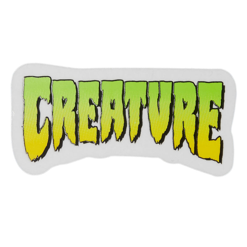 Creature Logo Clear Sticker - Green - 4