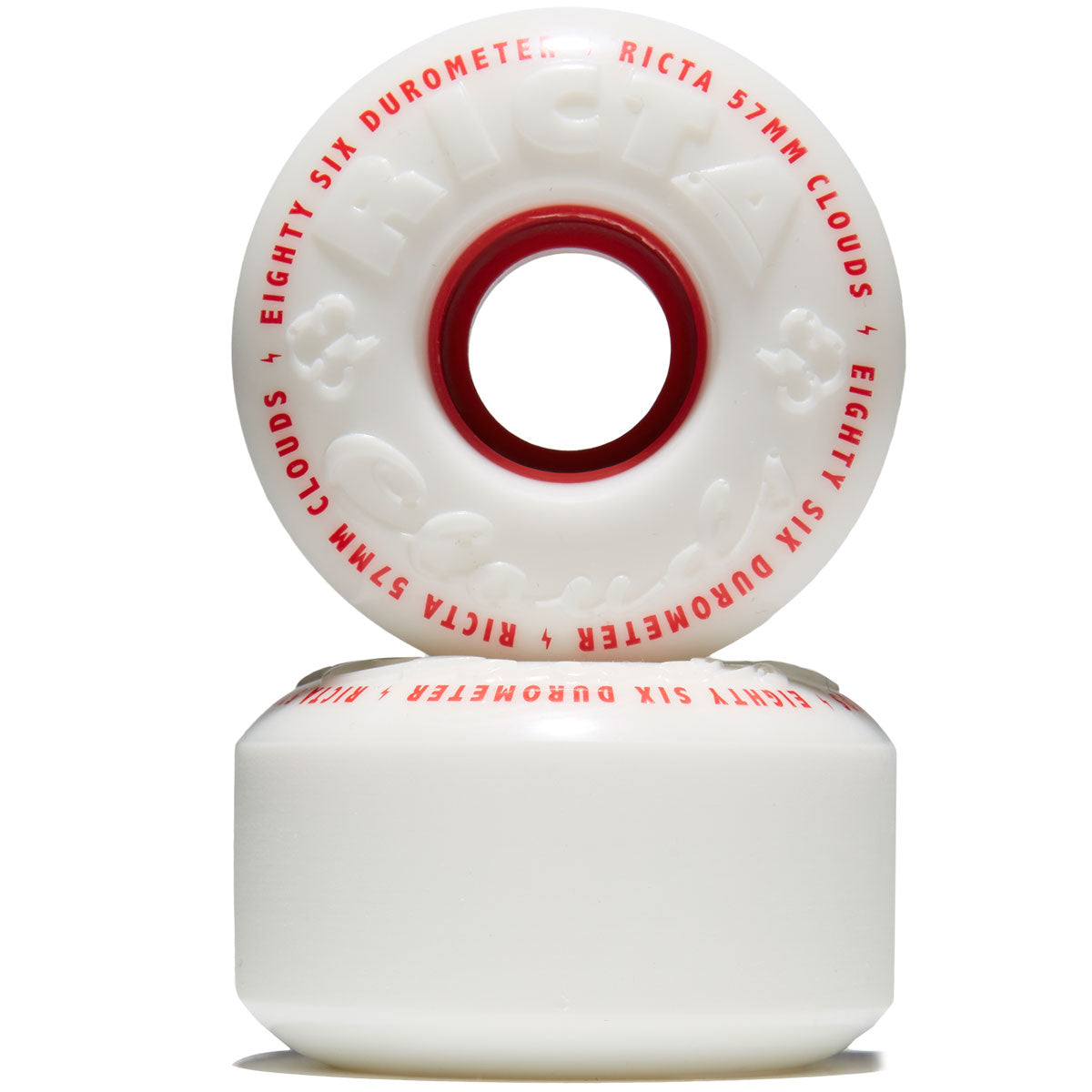 Ricta Clouds 86a Skateboard Wheels - Red - 57mm – CCS